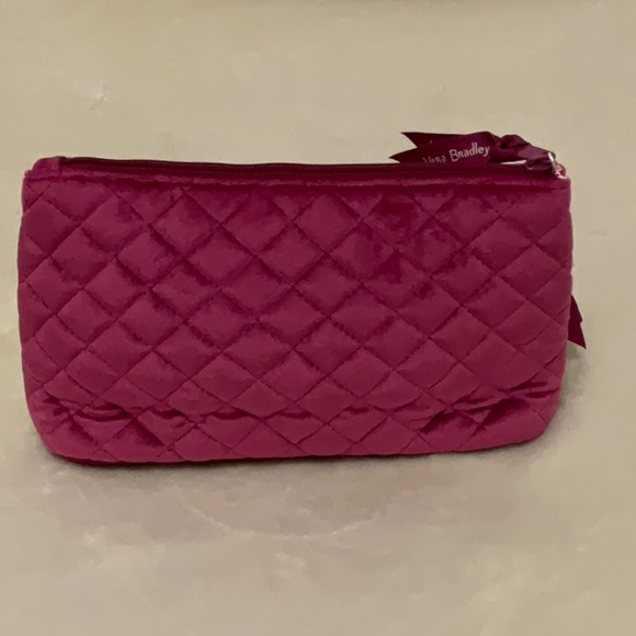 NWT Vera Bradley Compact Organizer Majestic Magenta with Front Zippered Pocket - Picture 2 of 8